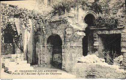 CPA Villeneuve les Avignon Porche de l'Ancienne Eglise des Chartreux