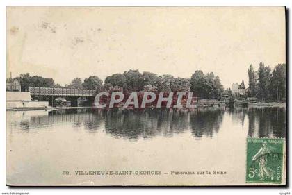 CPA Villeneuve Saint Georges Panorama sur la Seine
