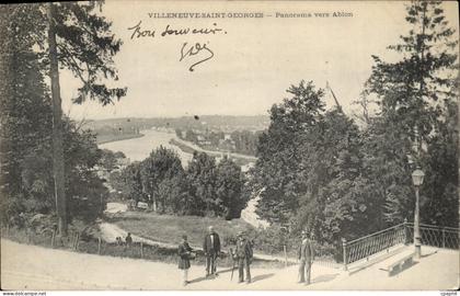 CPA Villeneuve Saint Georges Panorama vers Ablon