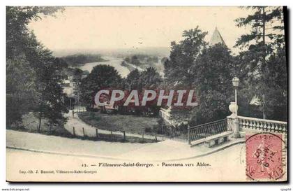 CPA Villeneuve Saint Georges Panorama vers Ablon
