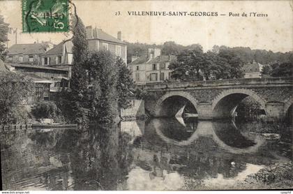 CPA Villeneuve Saint Georges Pont De I'Yerres