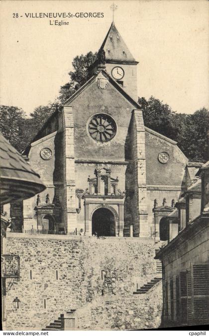 CPA Villeneuve Saint Georges S et O l'Eglise