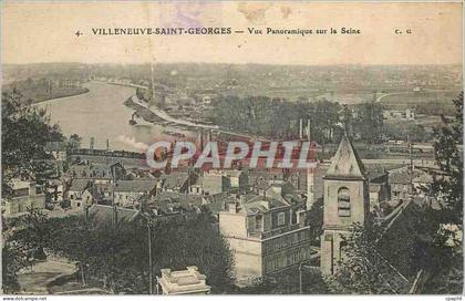 CPA Villeneuve saint georges Vue panoramiique sur le Seine