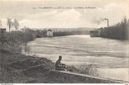 CPA Villeneuve sur le Lot Le Moulin de Madame