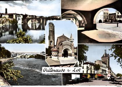 CPSM Villeneuve Sur Lot Bords Du Lot Les Cornieres