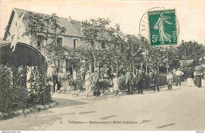 Carte Postale Ancienne - 78 - Villennes-sur-seine - Restaurant et hôtel jallabert - Animée - CPA - Oblitération - Voir S