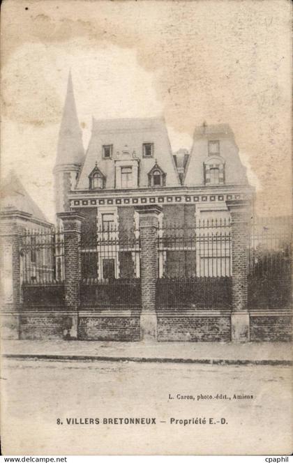 CPA Villers Bretonneux Propriete EF