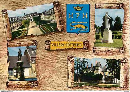 02 - Villers-Cotterets - Multivues - Blasons - CPM - Voir Scans Recto-Verso