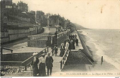 CPA Villers sur Mer La Digue et les Villas