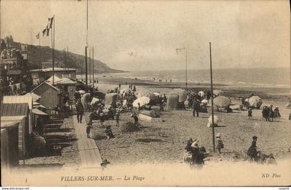 CPA Villers Sur Mer La Plage