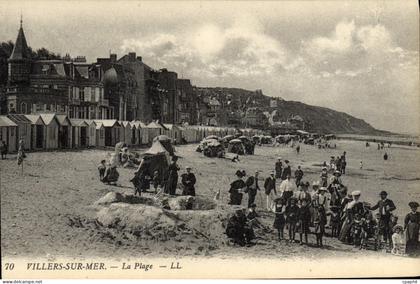 CPA Villers Sur Mer La Plage