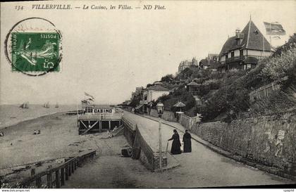 CPA Villerville Le Casino les Villas
