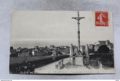 O284, Villerville, vue générale et le calvaire, Calvados 14