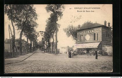 CPA Epinay-Villetaneuse, Route de Saint-Leu