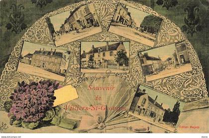 VILLIERS SAINT GEORGES - Souvenir de Villiers Saint-Georges - Multi-vues, éventail, violettes