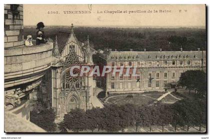 Vincennes CPA La chapelle et le pavillon de la reine