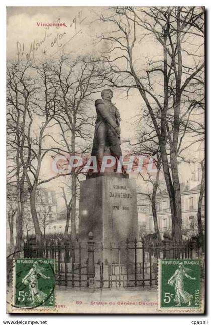 Vincennes- Statue du General Daumesnil -CPA
