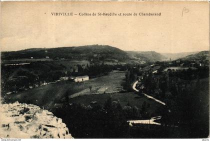 CPA VIRIVILLE - Colline de St-Baudilie et route de Chambarand (652427)