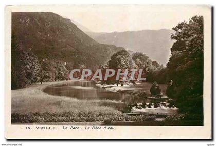 CPA Vizille Le Parc La Piece d'eau