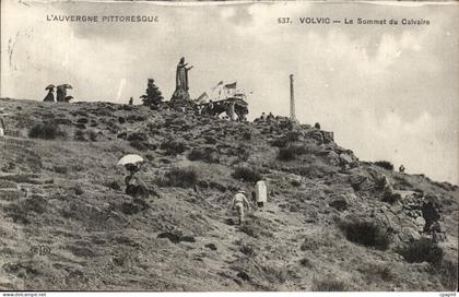 Auvergne CPA Volvic Le sommet du calvaire