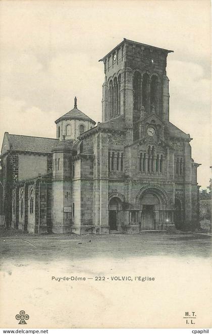 CPA Puy de Dome Volvic L'Eglise