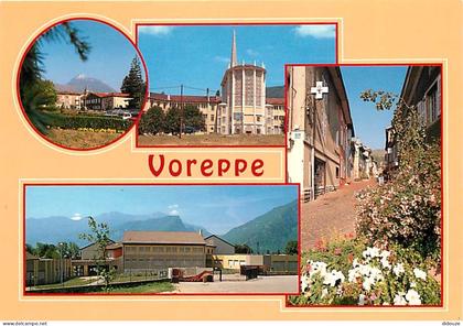 38 - Voreppe - Multivues - Sacré-Cœur - Rue Piétonne - C.E.S. André Malraux - Fleurs - Carte Neuve - CPM - Voir Scans Re