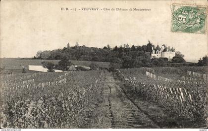 CPA Vouvray Clos du chateau de Moncontour
