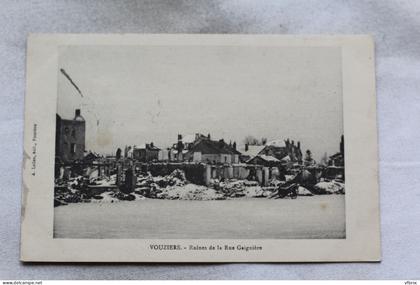 Vouziers, ruines de la rue Gaignière, Ardennes 08