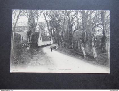 Frankreich 1909 AK Wissant La ferme d'Herlen Dorfstraße mit kleinem Jungen