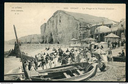 Carte Postale - France - Yport - La Plage et la Falaise d'Amont (CP26776)