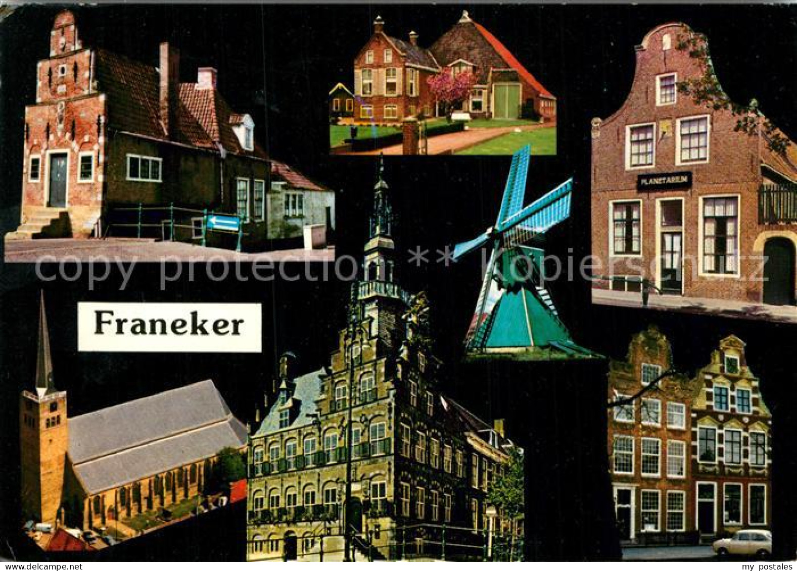 Franeker Rathaus Muehle Schloss Kirche Planetarium