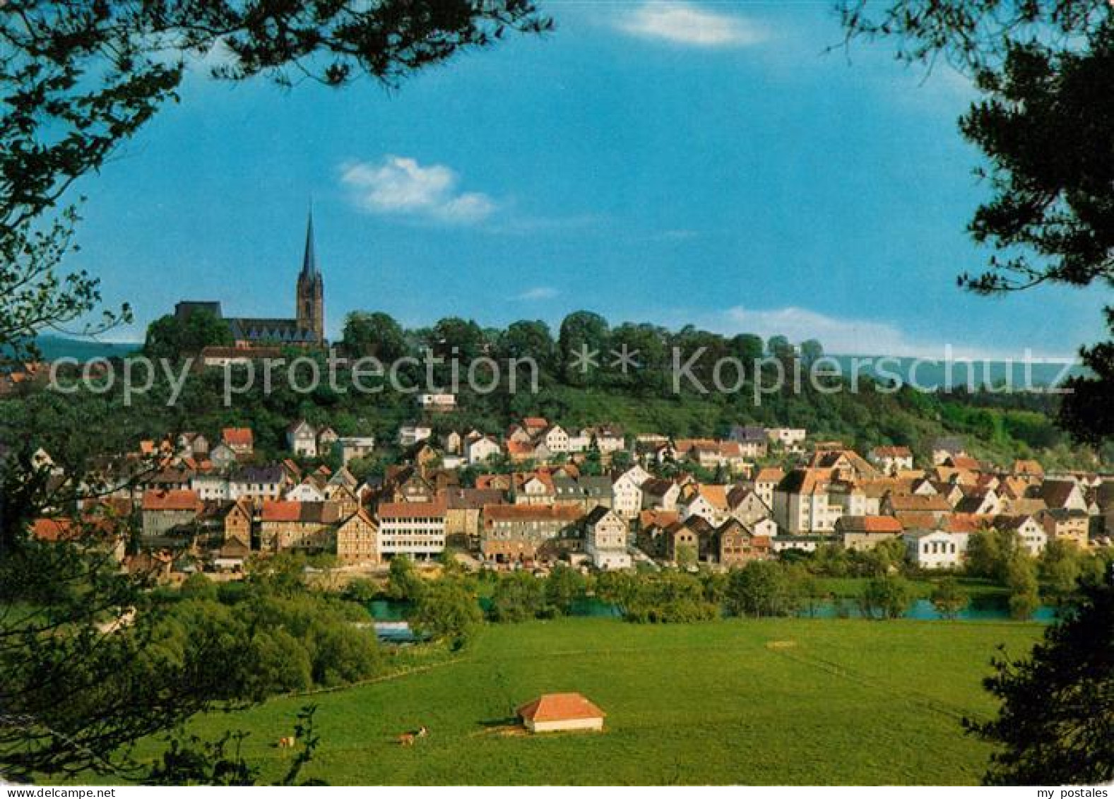 Frankenberg Eder Panorama Kirche