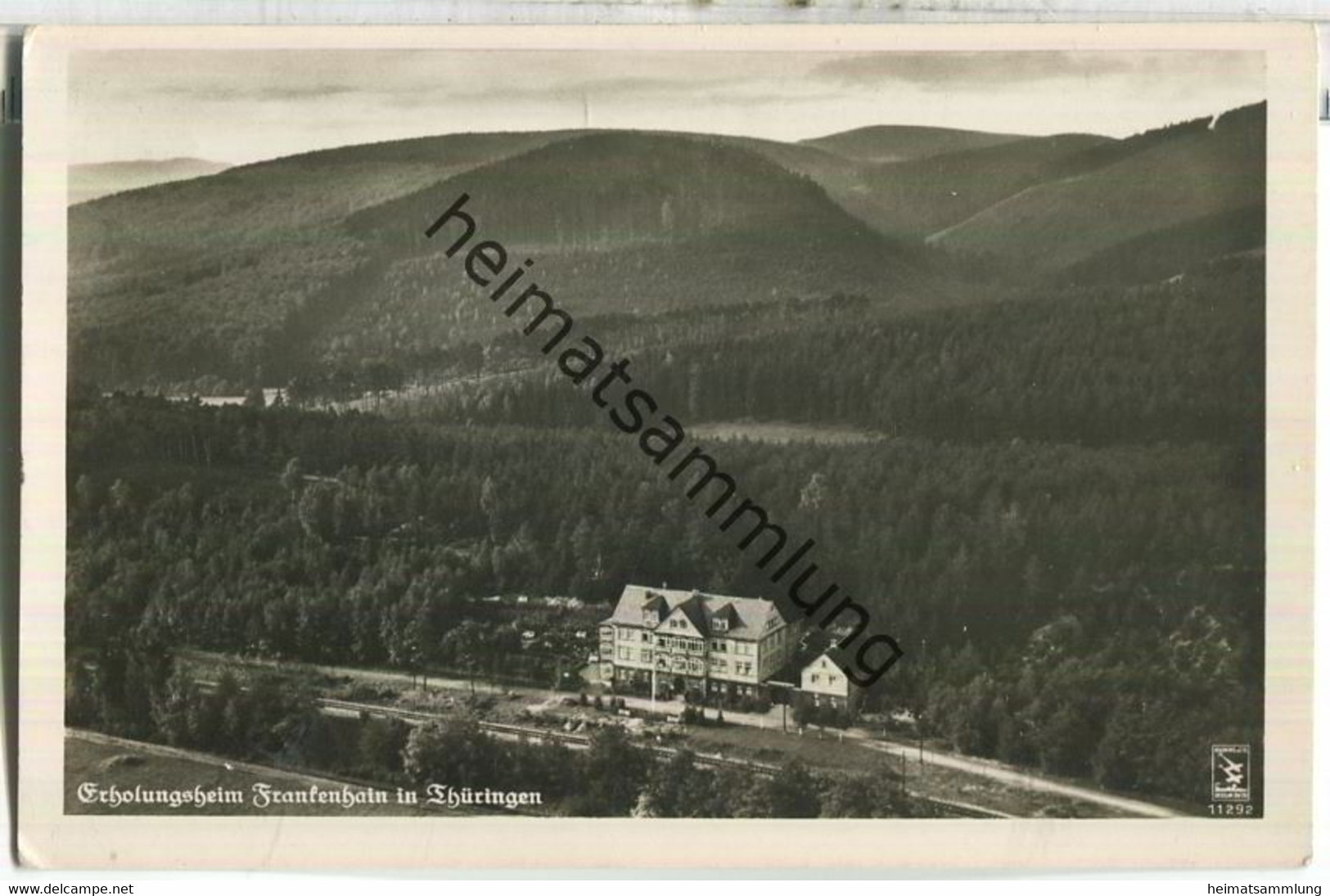 Frankenhain bei Gräfenroda - Erholungsheim - Fliegeraufnahme - Foto-Ansichtskarte - Verlag Klinke & Co Berlin