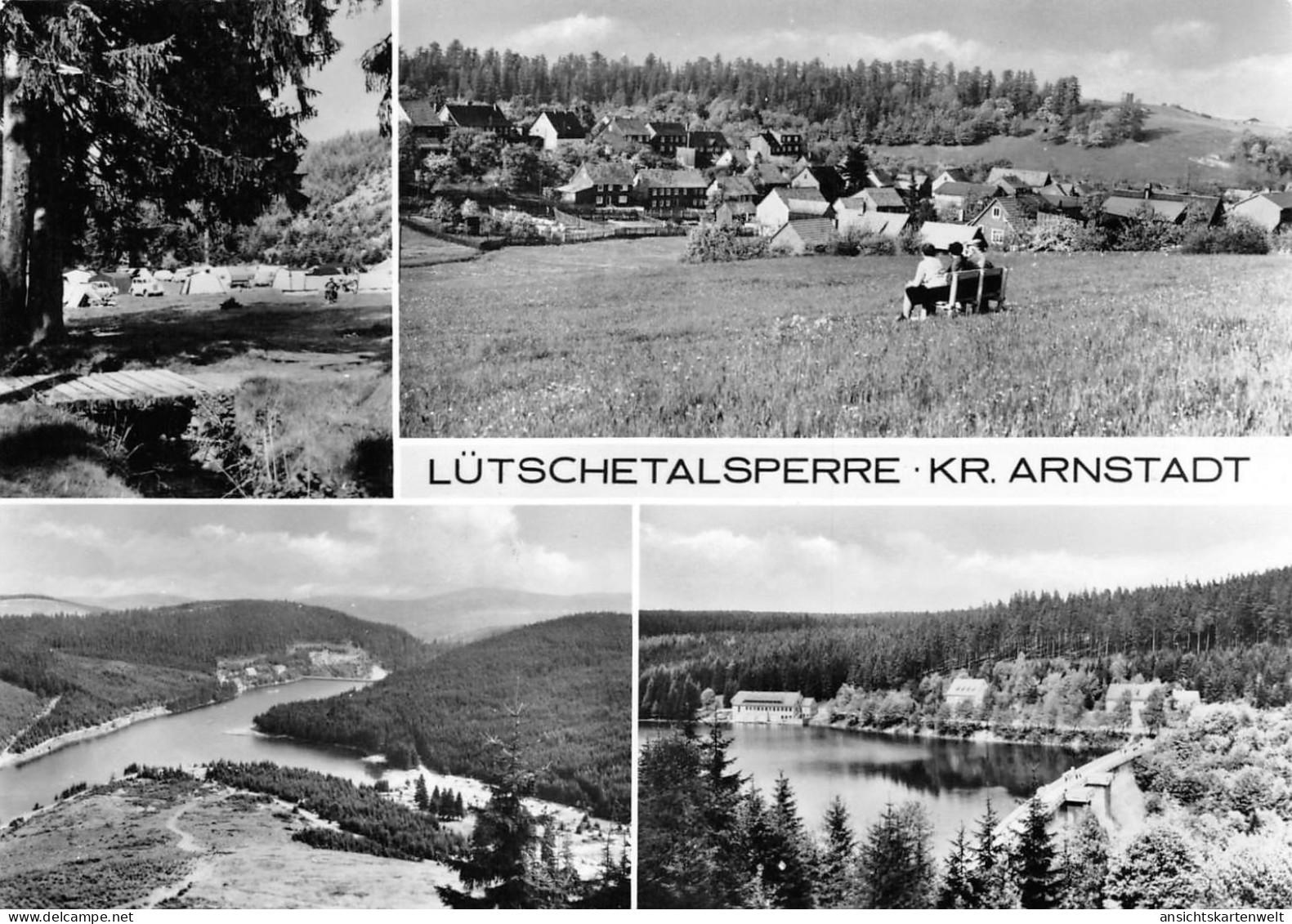 Frankenhain i.Th. Lütschetalsperre gl1978 #177.951