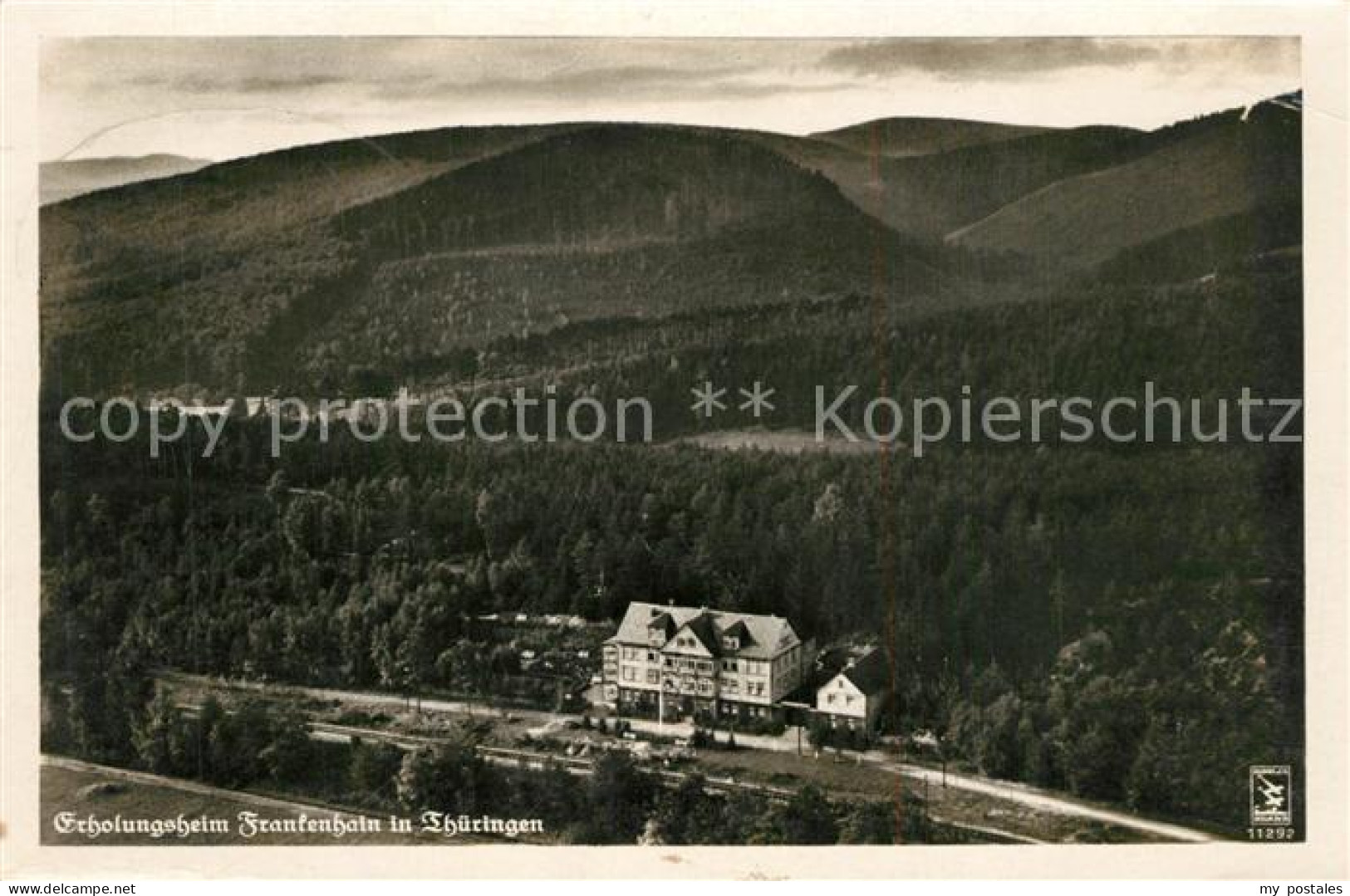 Frankenhain Thueringen Erholungsheim Fliegeraufnahme