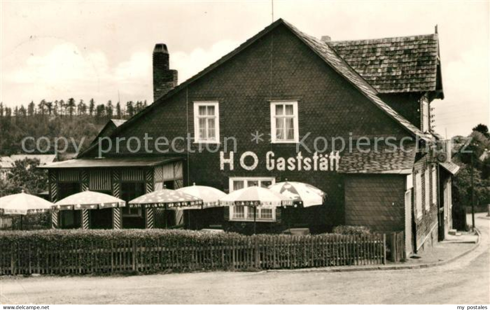 Frankenhain Thueringen HO Gaststaette Zur Lilie