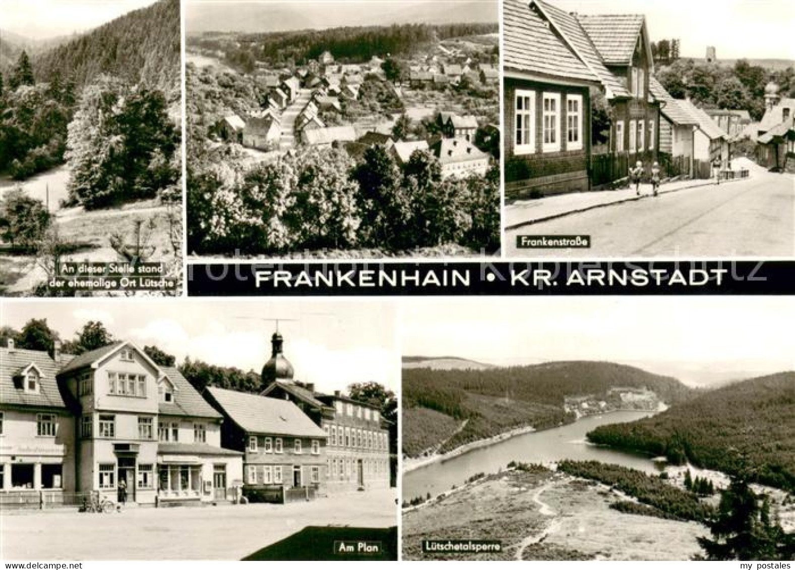 Frankenhain Thueringen Landschaftspanorama Frankenstrasse Am Plan Luetschetalspe