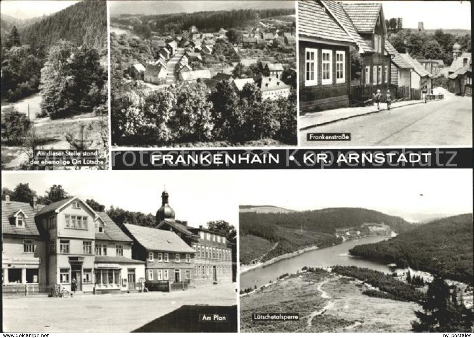 Frankenhain Thueringen Total Frankenstr Am Plan Luetschetalsperre