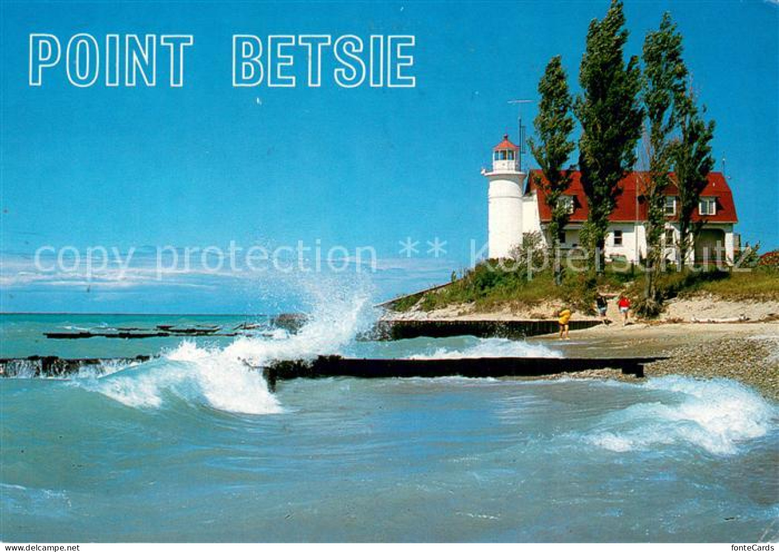 Frankfort Michigan Point Betsie on Lake Michigan Lighthouse Coast Guard Station