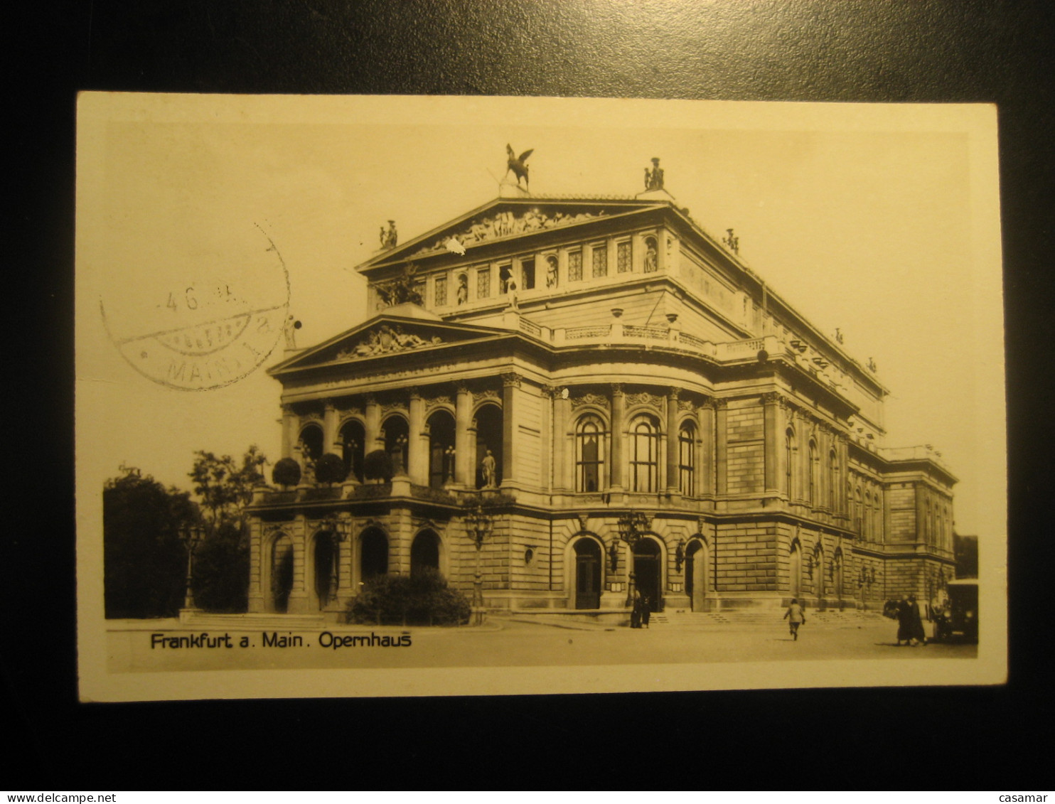FRANKFURT a. Main. Opernhaus opera theater theatre Darmstadt Hesse GERMANY postcard