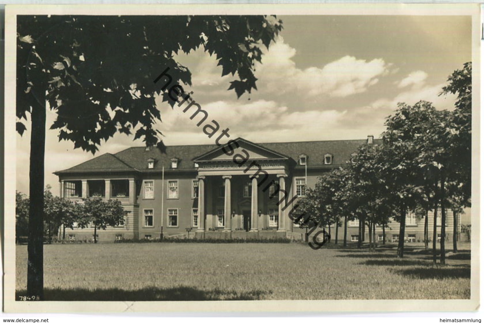 Frankfurt - Höchst - Städtisches Krankenhaus - Med. Klinik I - Foto-Ansichtskarte - Verlag Franz Harz Ffm.-Höchst