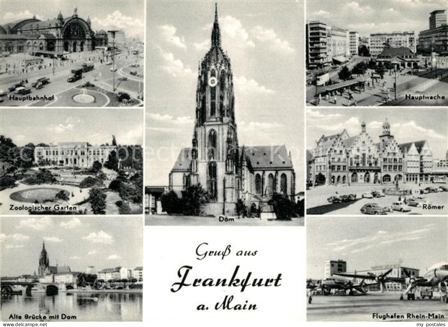 Frankfurt Main dom Roemer Hauptwache Flughafen Zoo Alte-Brueck