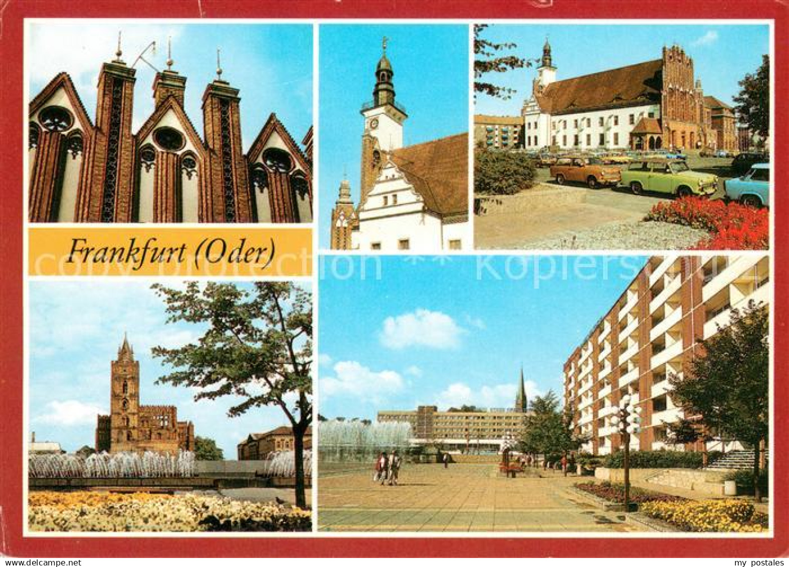 Frankfurt Oder Rathaus Marienkirche Hotel Stadt Frankfurt