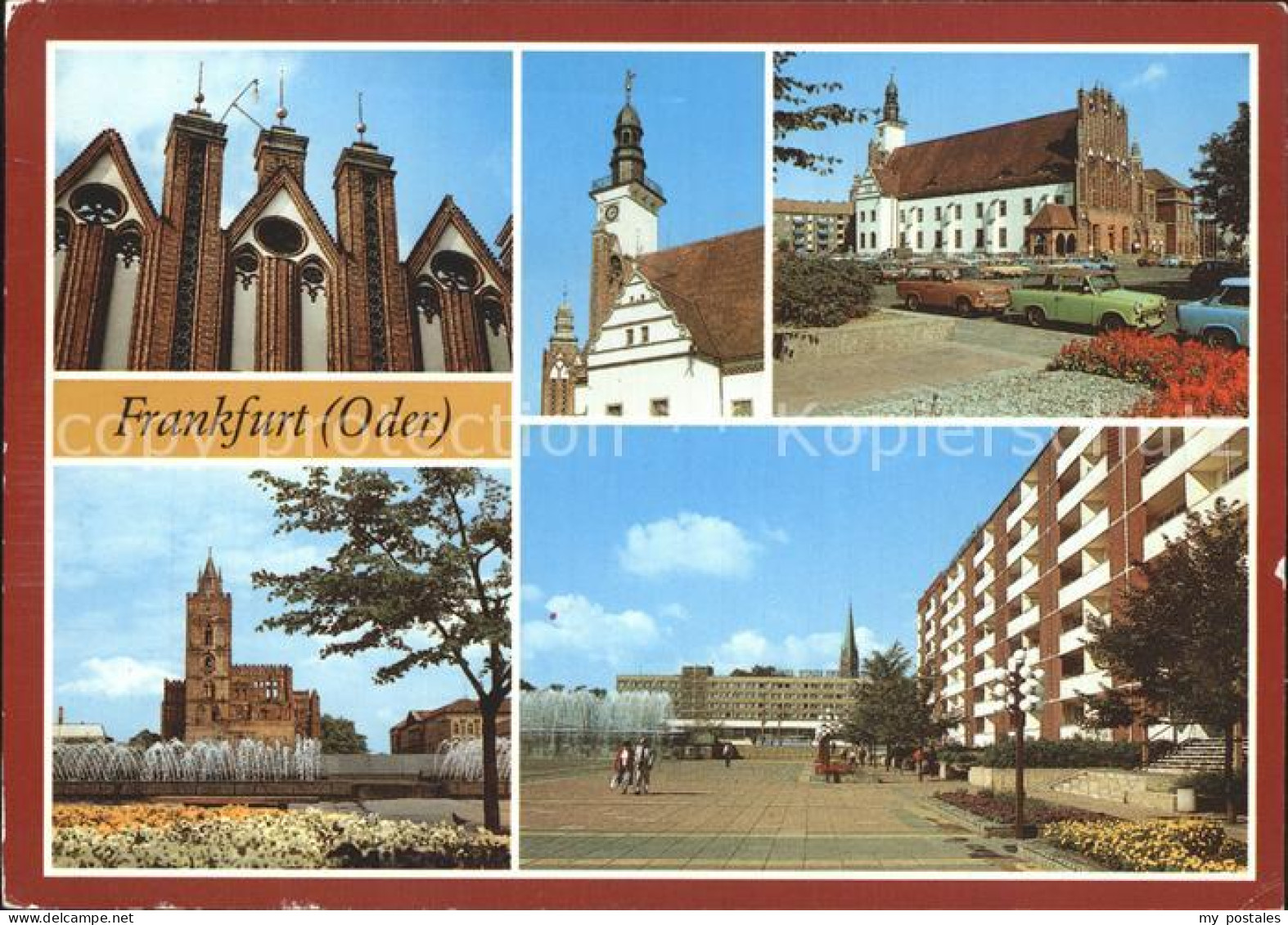 Frankfurt Oder Rathaus Marienkirche Hotel Stadt Frankfurt