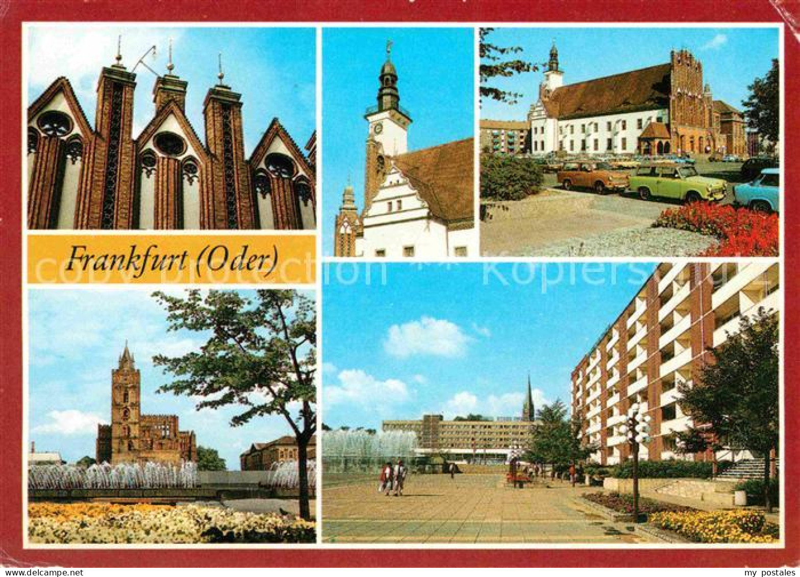 Frankfurt Oder Rathaus Marienkirche Hotel Stadt Frankfurt