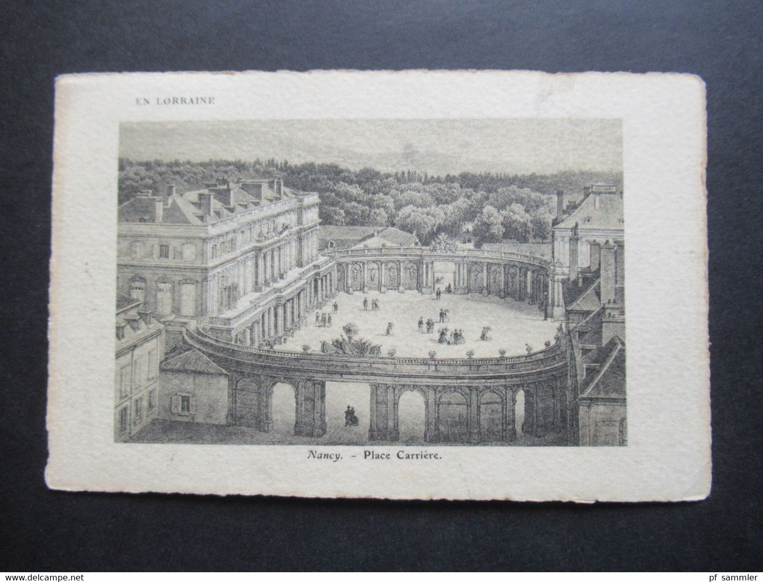 Frankreich AK 1906 En Lorraine Nancy Place Carriere Stempel Nancy Gare
