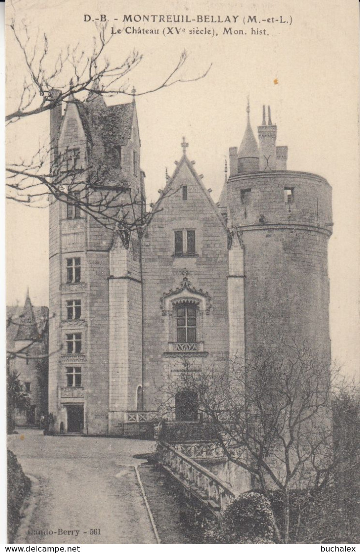 Frankreich AK Montreuil-Bellay – Château Schloss – Monument historique – ungebraucht
