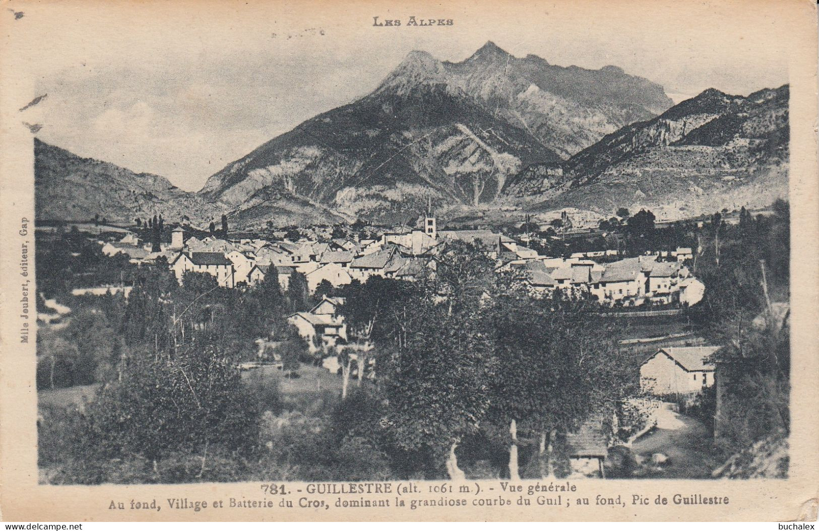 Frankreich Ansichtskarte – Guillestre – Les Alpes – Vue générale – 1926