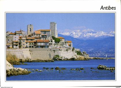 CPM Antibes La Vieille Ville Les montagnes enneigees