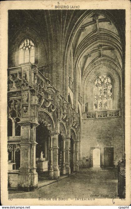 CPA Eglise de Brou Interieur